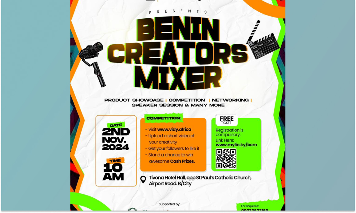 BENIN CREATORS MIXER